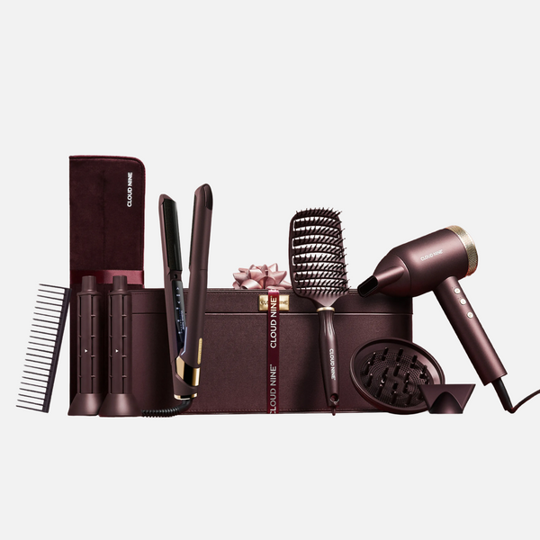 Cloud Nine The Luxury Christmas Gift Set – Dark Burgundy Contouring Original Iron & Airshot Pro