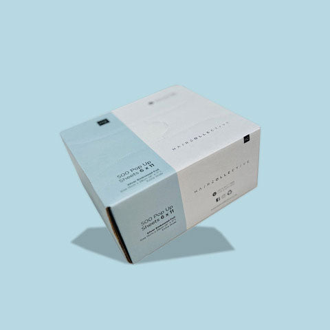 Hair Collective Wide Matt Embossed Silver Foil (Pre-Cut 500 Sheets - 6 x 11")