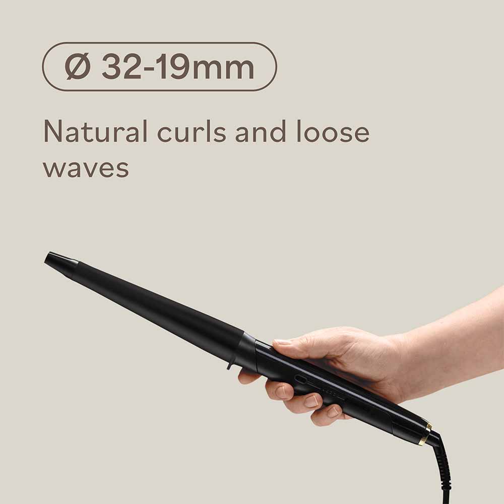 BaBylissPRO Black Oxide Conical Wand 32-19mm