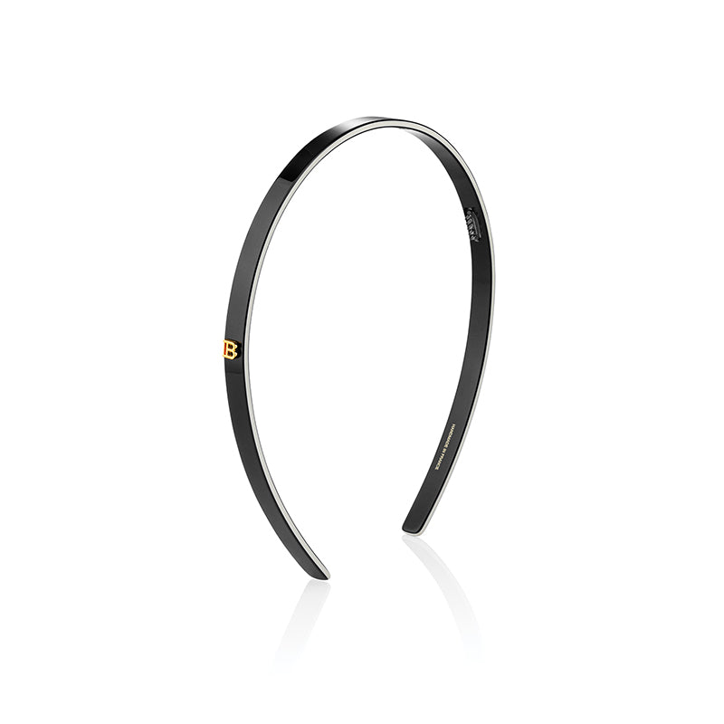 Balmain Hair Acetate Headband Black/White Small