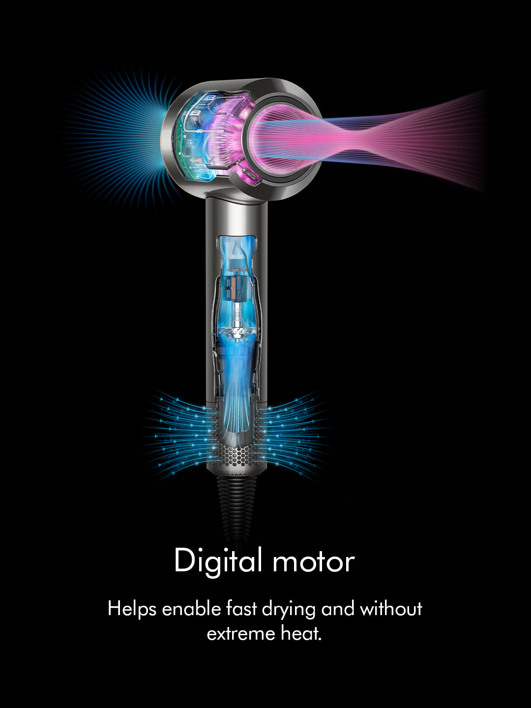 Dyson Supersonic™ hair dryer in Prussian Blue