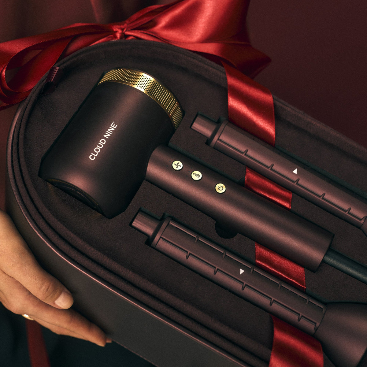 Cloud Nine The Dark Burgundy Airshot Pro with Volumizers
