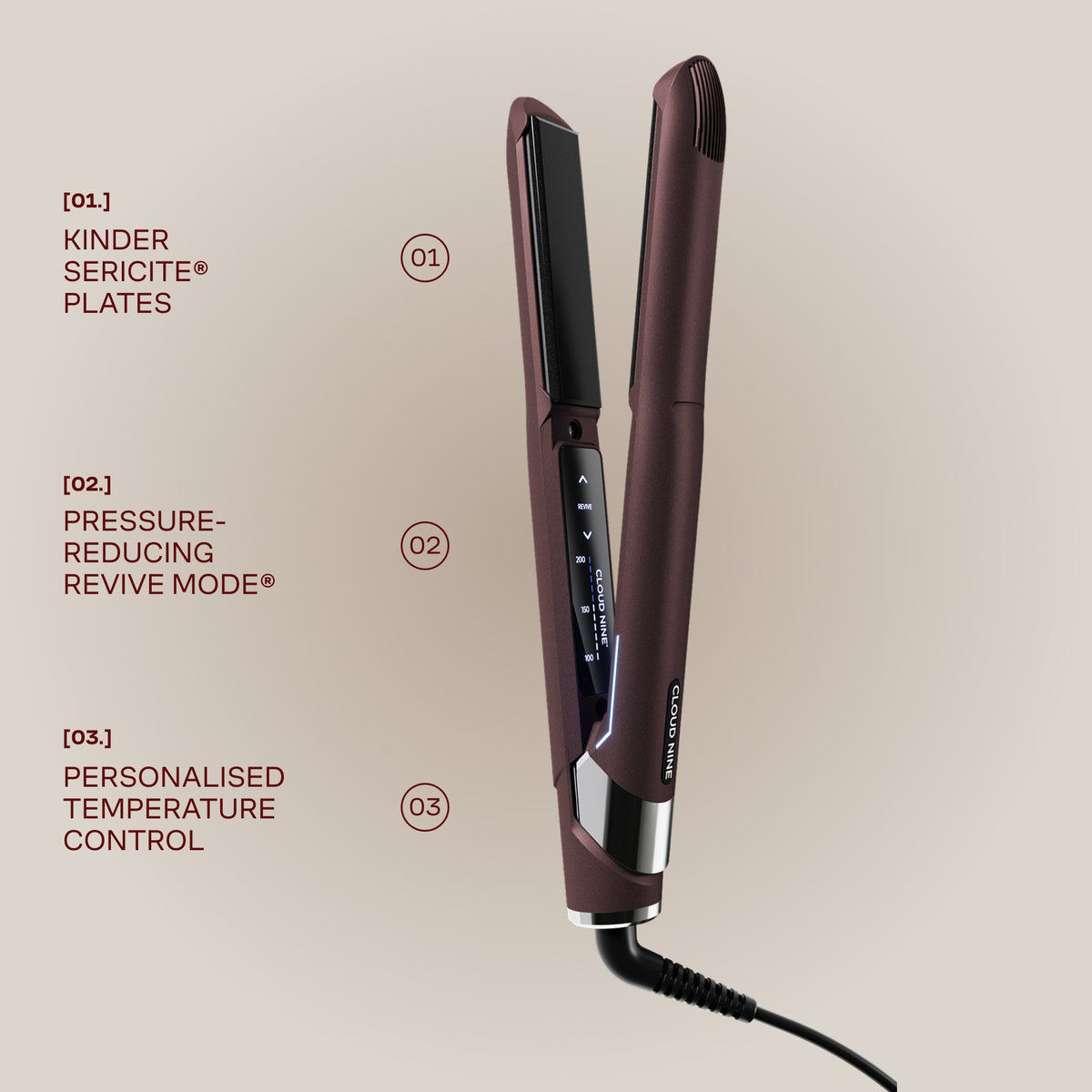 Cloud Nine The Dark Burgundy Original Iron Giftset